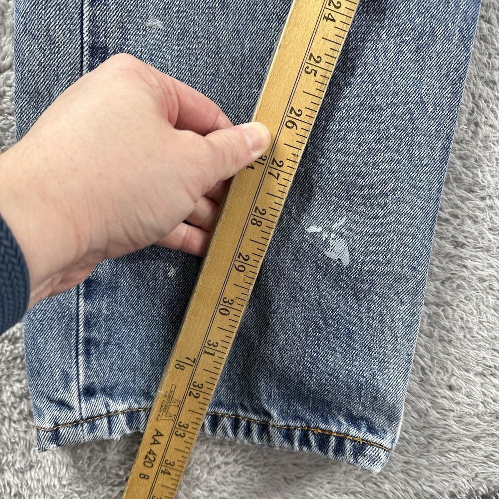 Levi's 505 Jeans Mens 36x34 Blue Paint Stain Artist‎ Art Distress Painter - Picture 3 of 12